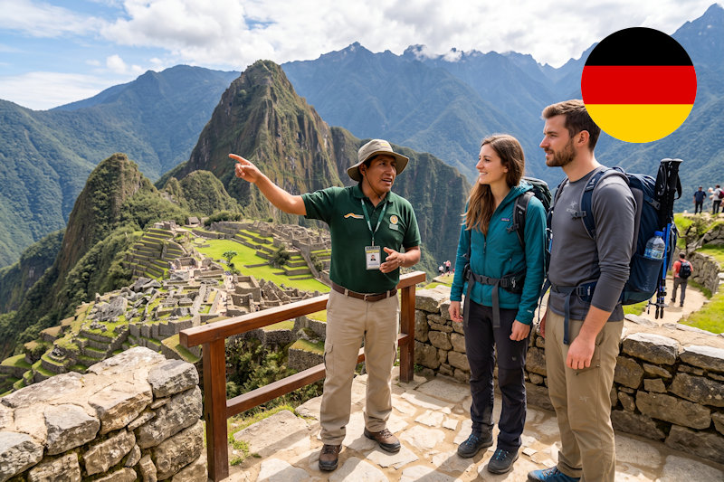 Guía en Machu Picchu en alemán