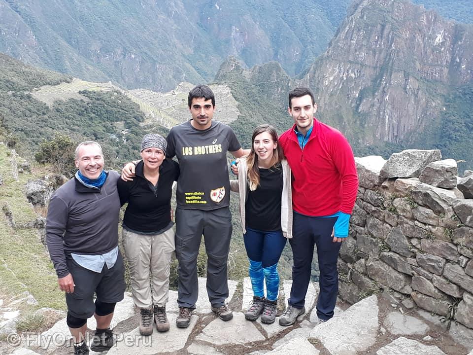 Álbum de fotos: Llegada del grupo de excursionistas a Machu Picchu